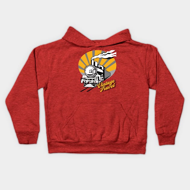 Canadian Pacific Railway - Vintage Travel Kids Hoodie by TeeText